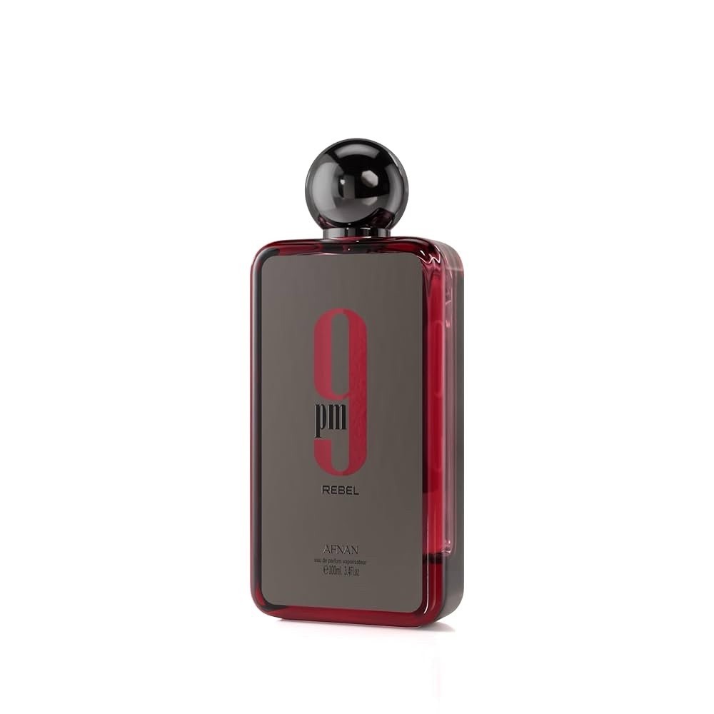 Afnan 9PM Rebel Eau de Parfum Spray Unisex 3.4 Oz / 100ml, Sealed in Box