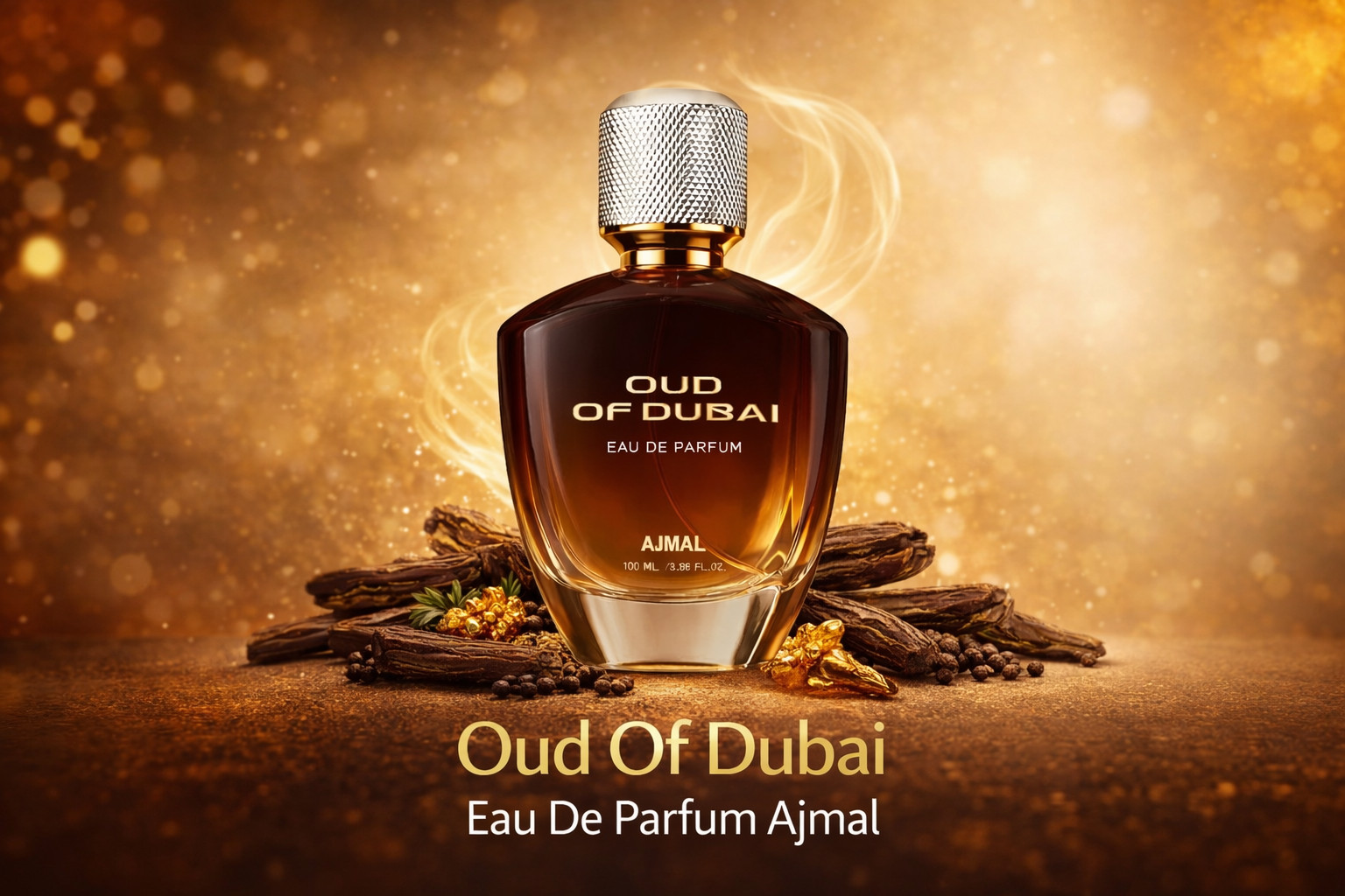 (Ajmal) Oud of Dubai Perfume for Men 100ml Men Eau De Parfum Woody & Musky Notes