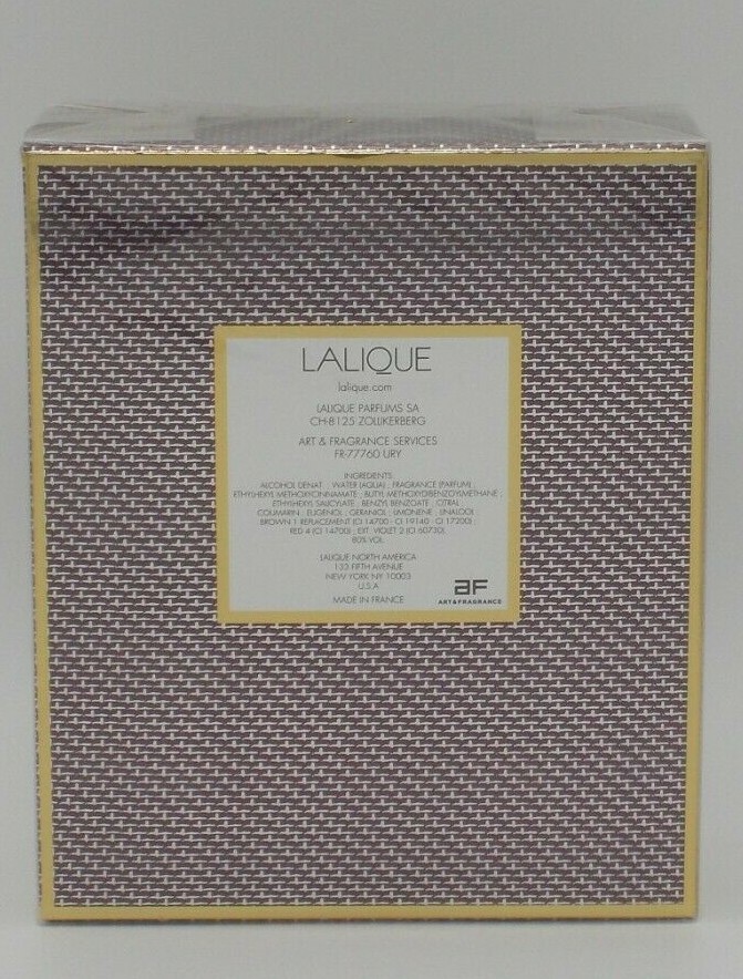 LALIQUE Men Eau De Toilette Spray (Horse Head) 2.5oz/75ml New & Sealed.