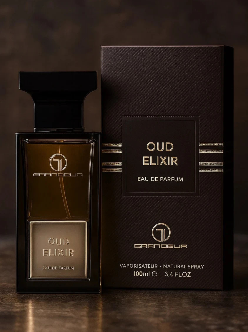 OUD ELIXIR MEN EDP BY GRANDEUR 3.4oz / 100ML Inspired in Black Orchid NEW SEALED