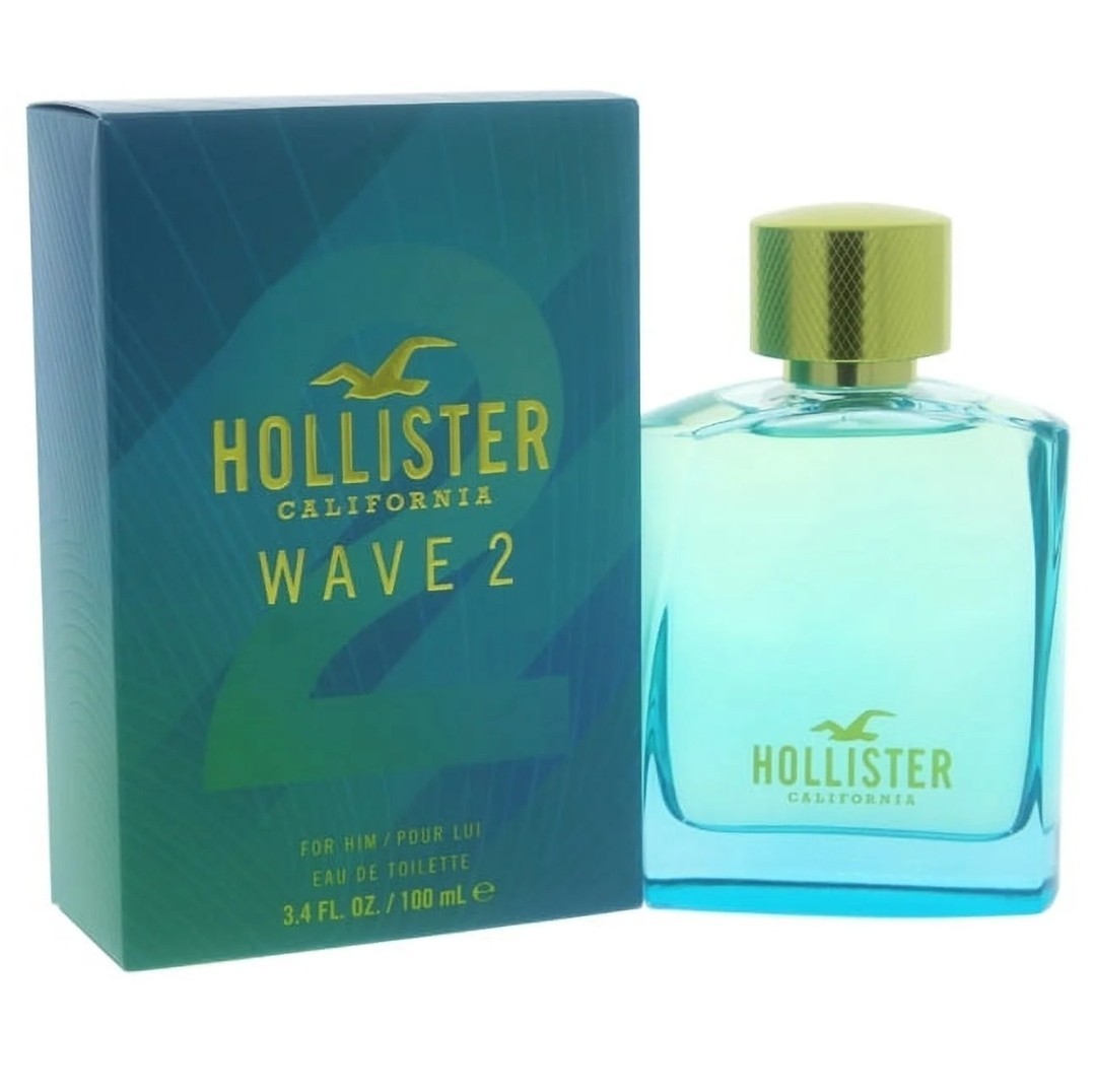 Hollister Wave 2 for Him – Eau de Toilette Classic Fresh Fragrance 3.4 oz -NIB