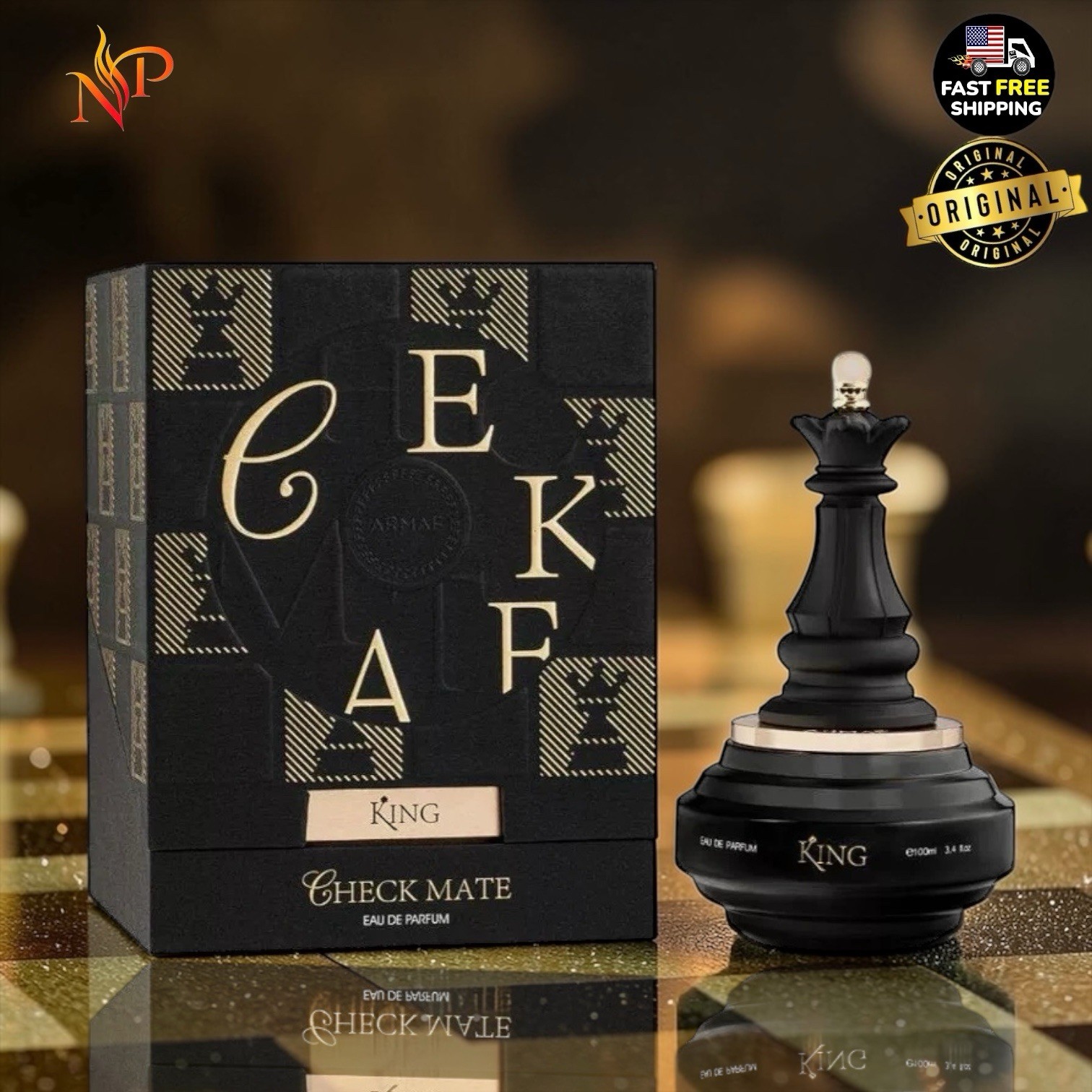 KING Checkmate By Armaf Eau De Parfum 3.4 OZ / 100 ML FOR MEN | Made In U.A.E