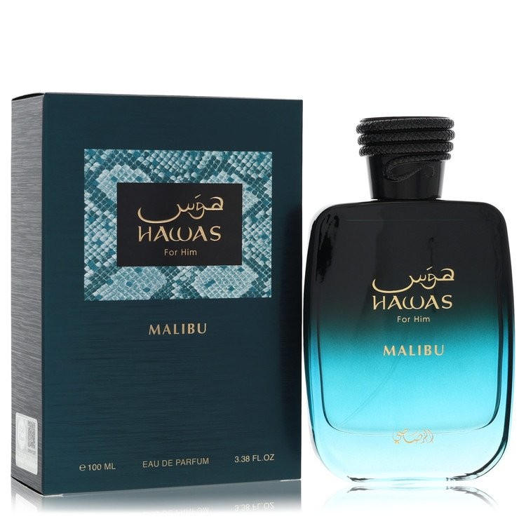 Hawas Malibu by Rasasi Eau De Parfum Spray 3.38 oz For Men Brand New