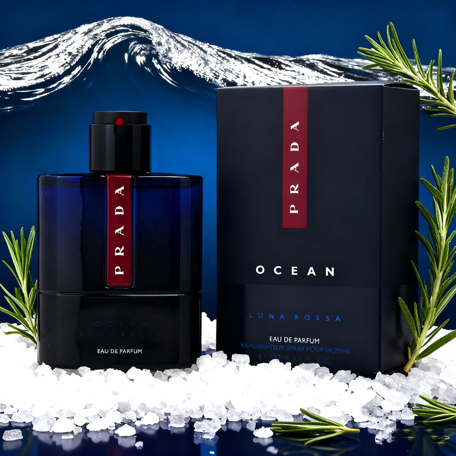 Prada Luna Rossa Ocean Eau de Parfum for Men 3.3 oz / 100ml Cologne Spray