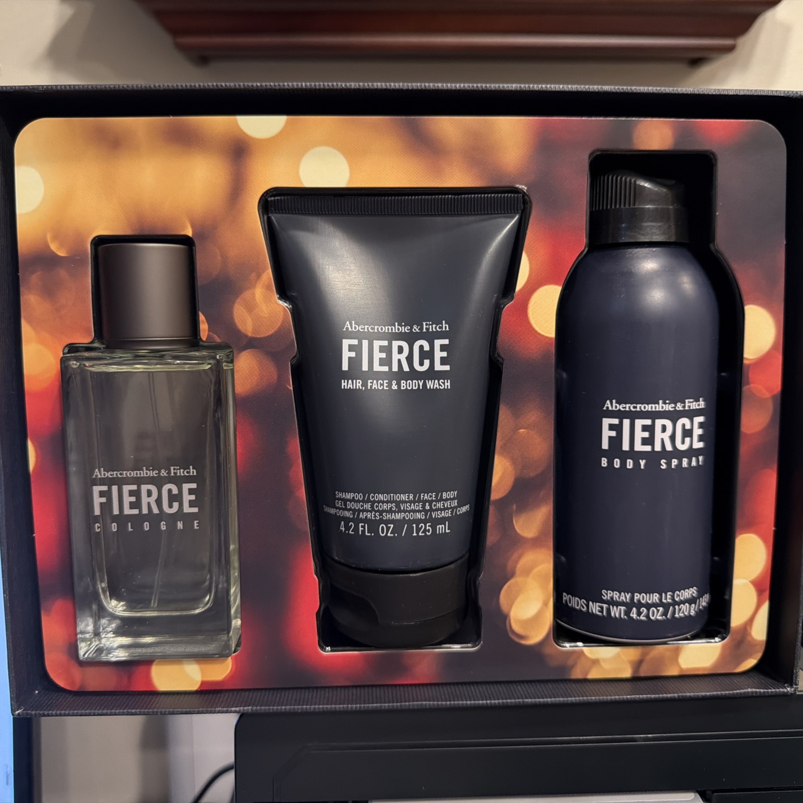 Abercrombie & Fitch Fierce Cologne Gift Set 3 ITEMS New sealed in box
