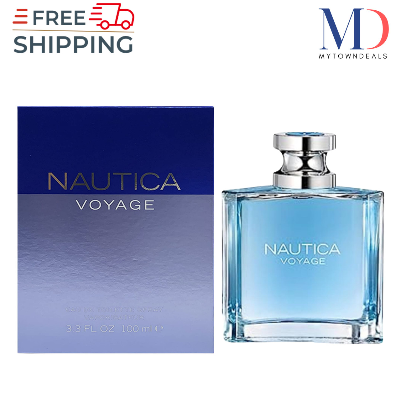 Nautica Voyage Cologne Spray for Men 3.3 / 3.4 oz – Brand New Box