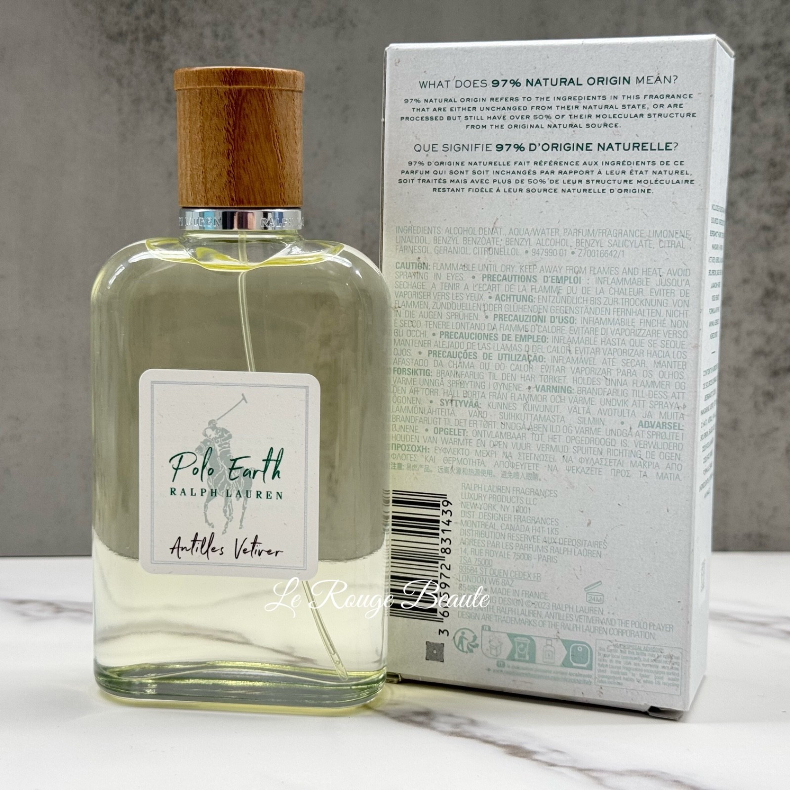 Ralph Lauren Polo Earth Antilles Vetiver Eau De Toilette 3.4oz 100ml