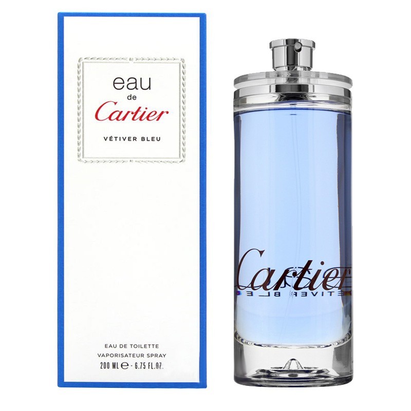 Eau De Cartier Vetiver Bleu by Cartier 6.75 oz/200ml EDT Spray /New In Box/Rare