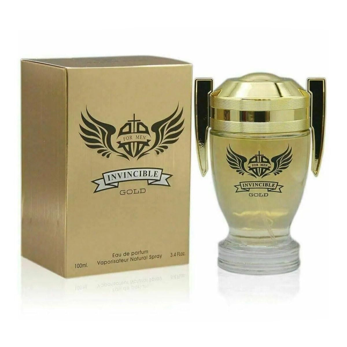 INVINCIBLE Gold by Secret Plus For MEN 3.4 FL OZ / 100 ML EAU DE PARFUM SPRAY