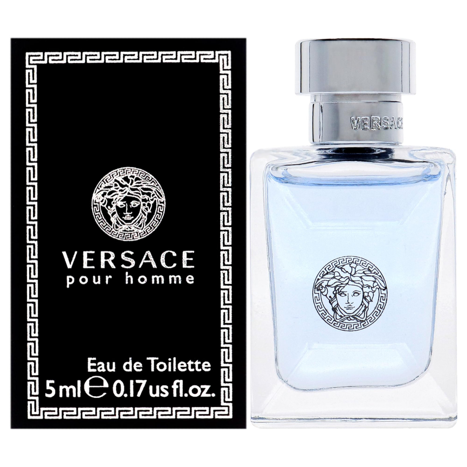 Versace Signature Mini Eau de Toitelle Spray for Men, 0.17oz / 5ml NEW