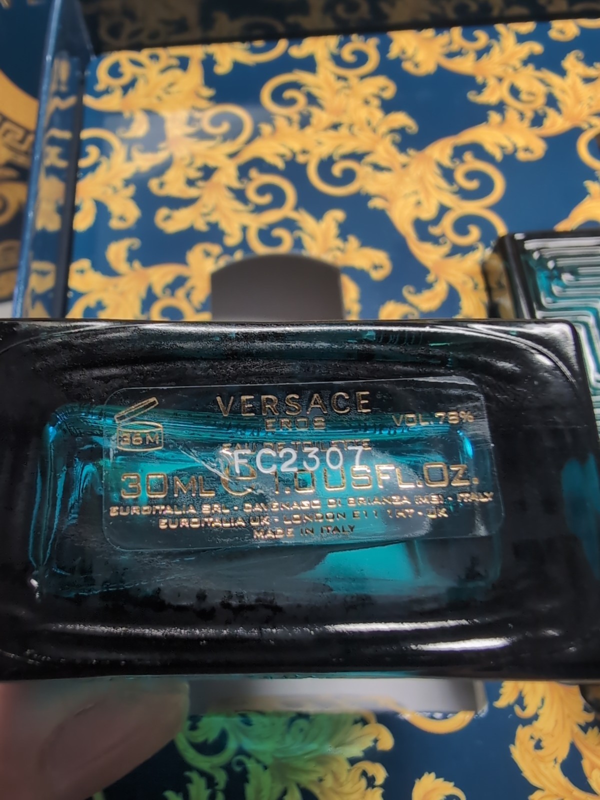 NIB-Versace Eros Mens Fragrance Cologne 3.4oz + Small Parfum 1oz Box Set