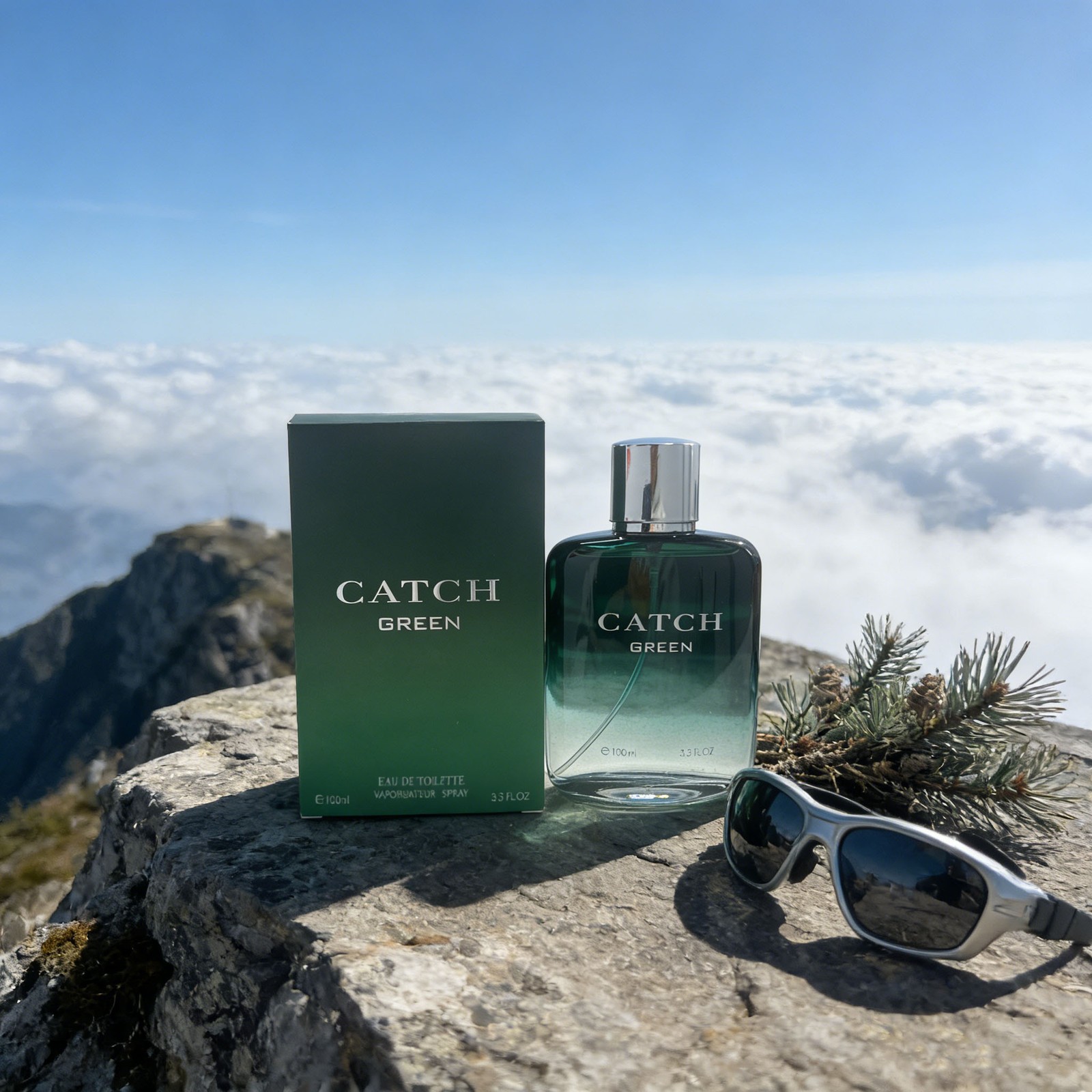 CATCH GREEN Perfume Cologne For Men 3.3fl oz Toilette Spray (By Royal Fragrance)