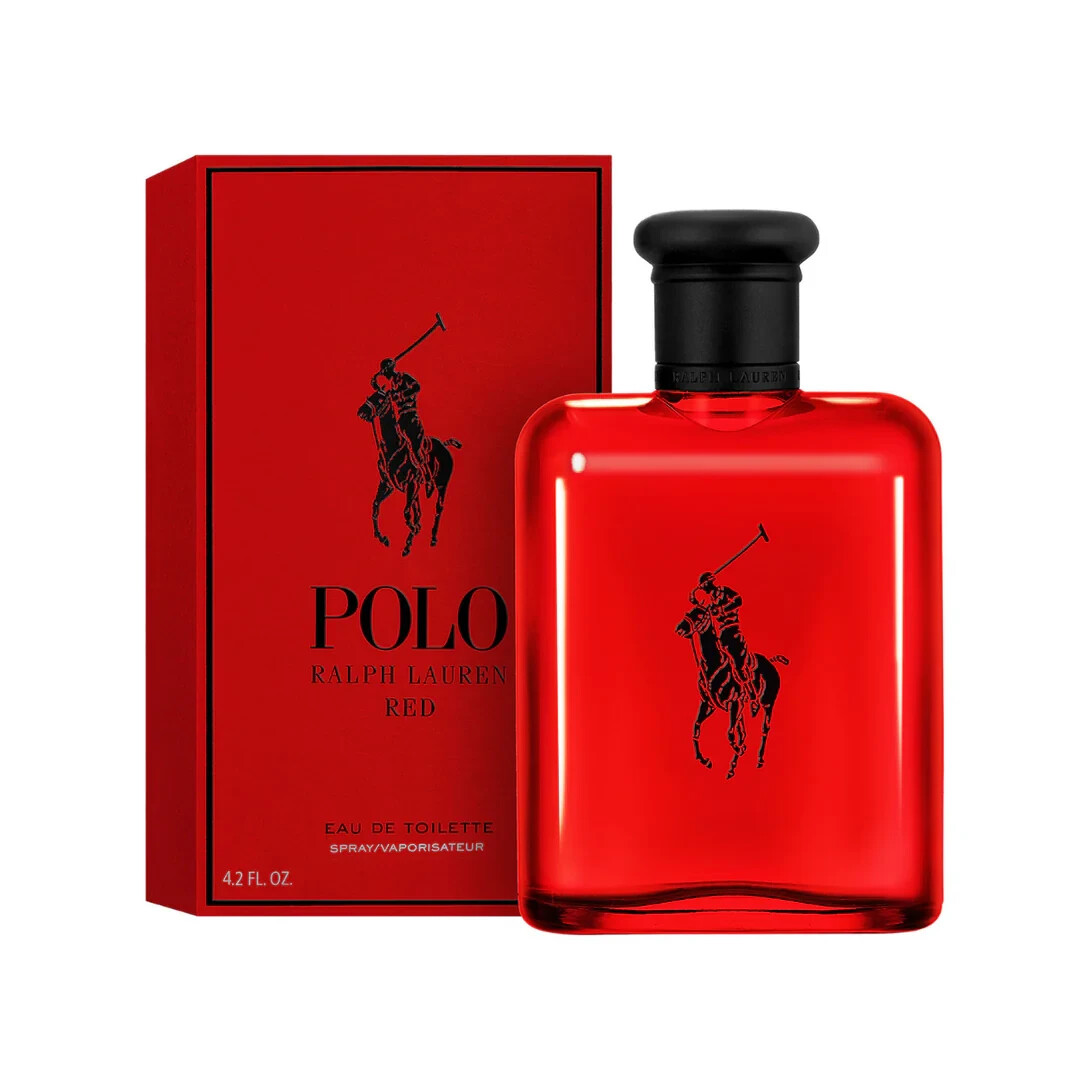 Polo Red by Ralph Lauren Eau de Toilette Spray for Men 4.2oz New Sealed Box