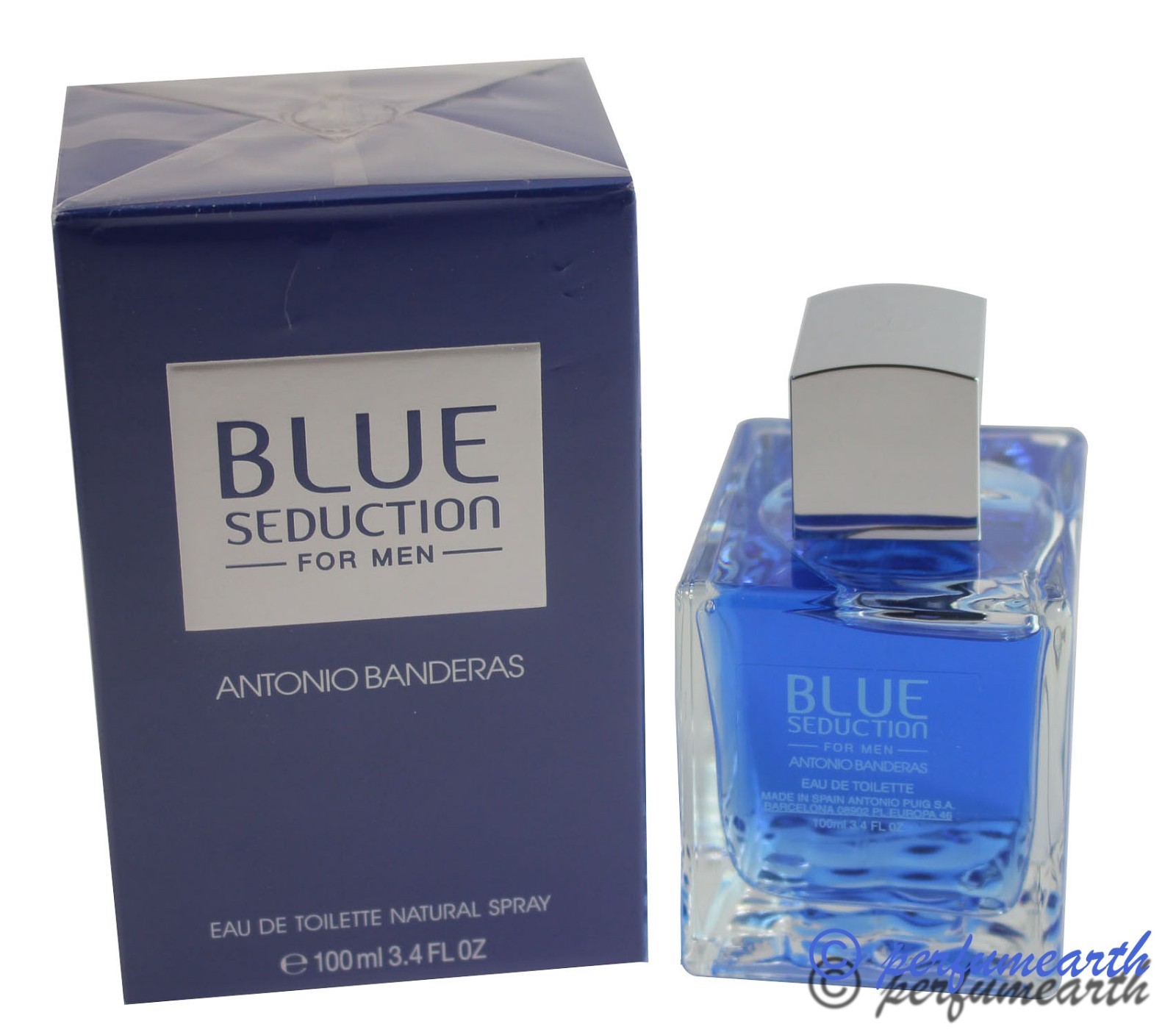 BLUE SEDUCTION BY ANTONIO BANDERAS 3.4/3.3 OZ EDT SPRAY FOR MEN NEW IN BOX