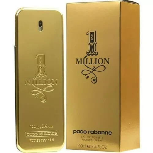 1 Million by Paco Rabanne Eau De Toilette Men’s 3.4 oz Spray New & Sealed!