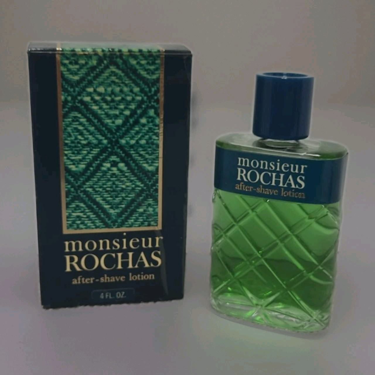 VTG Monsieur ROCHAS After Shave Lotion 4 fl. oz. NEW In BOX Rare Discontinued