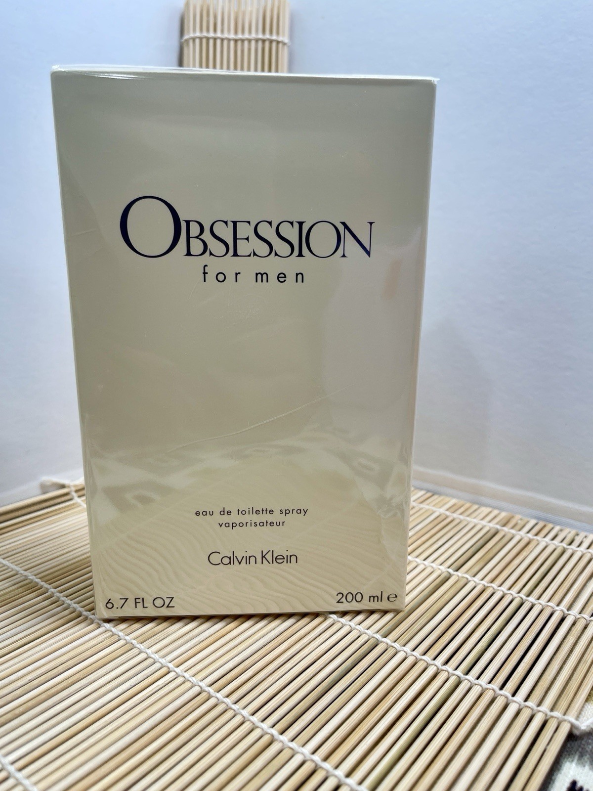 NIB! Sealed. Calvin Klein Obsession 6.7oz. Men’s Cologne Spray Gift Spicy Citrus