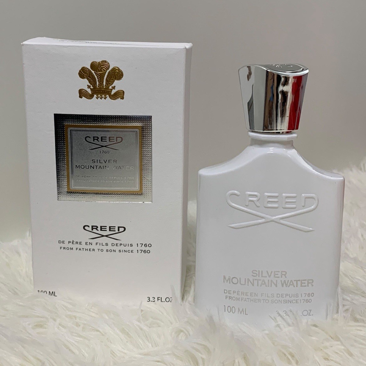 Creed Silver Mountain Water Eau de Parfum Spray, Regular Size 3.3 fl oz