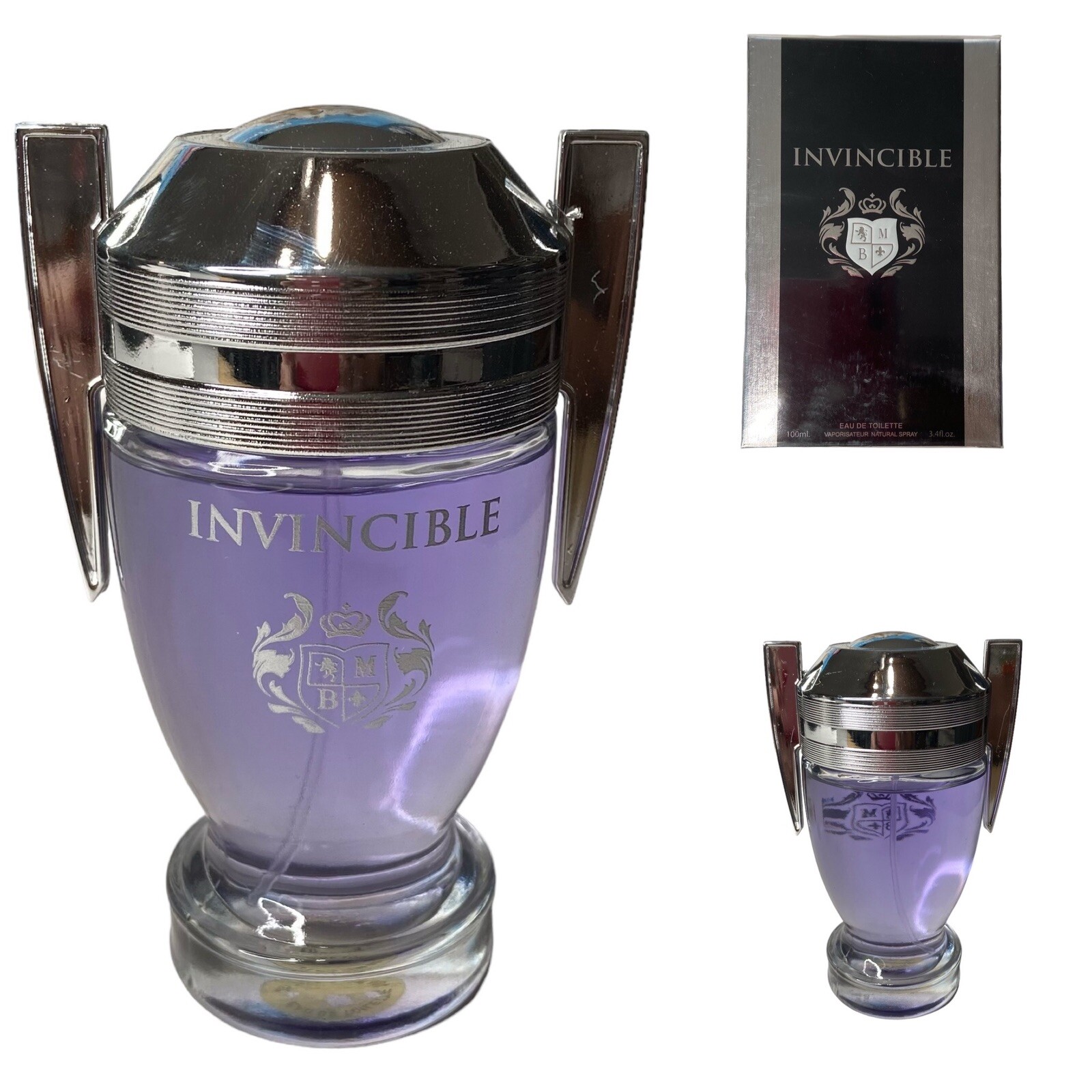 INVINCIBLE Men’s Cologne 3.4 Fl. Oz. EDT Spray by Mirage Brands NEW SEALED BOX
