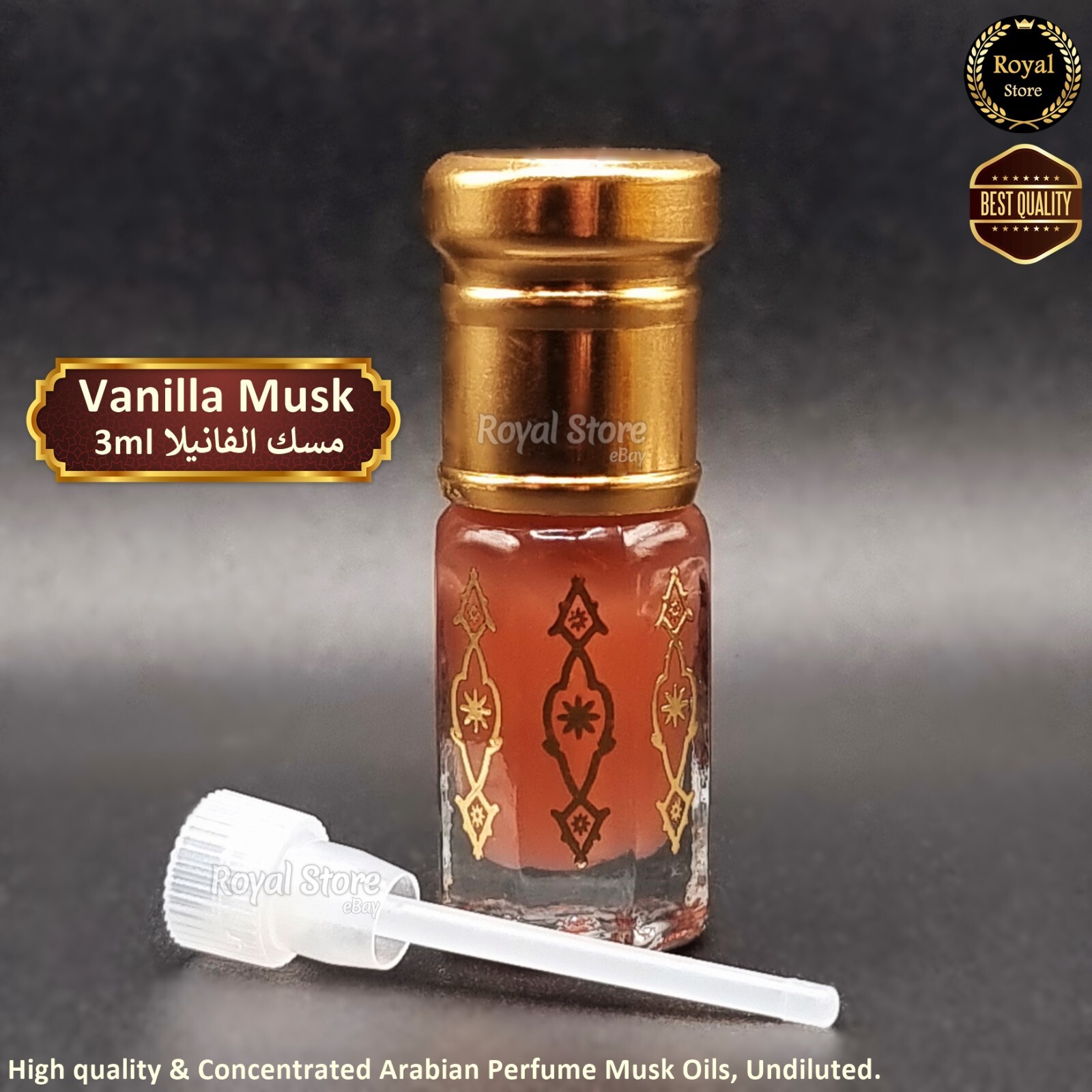 8x Wonderful Collection Arabic Perfume musk 3ml HiQuality Tahara Oud مسك الطهارة