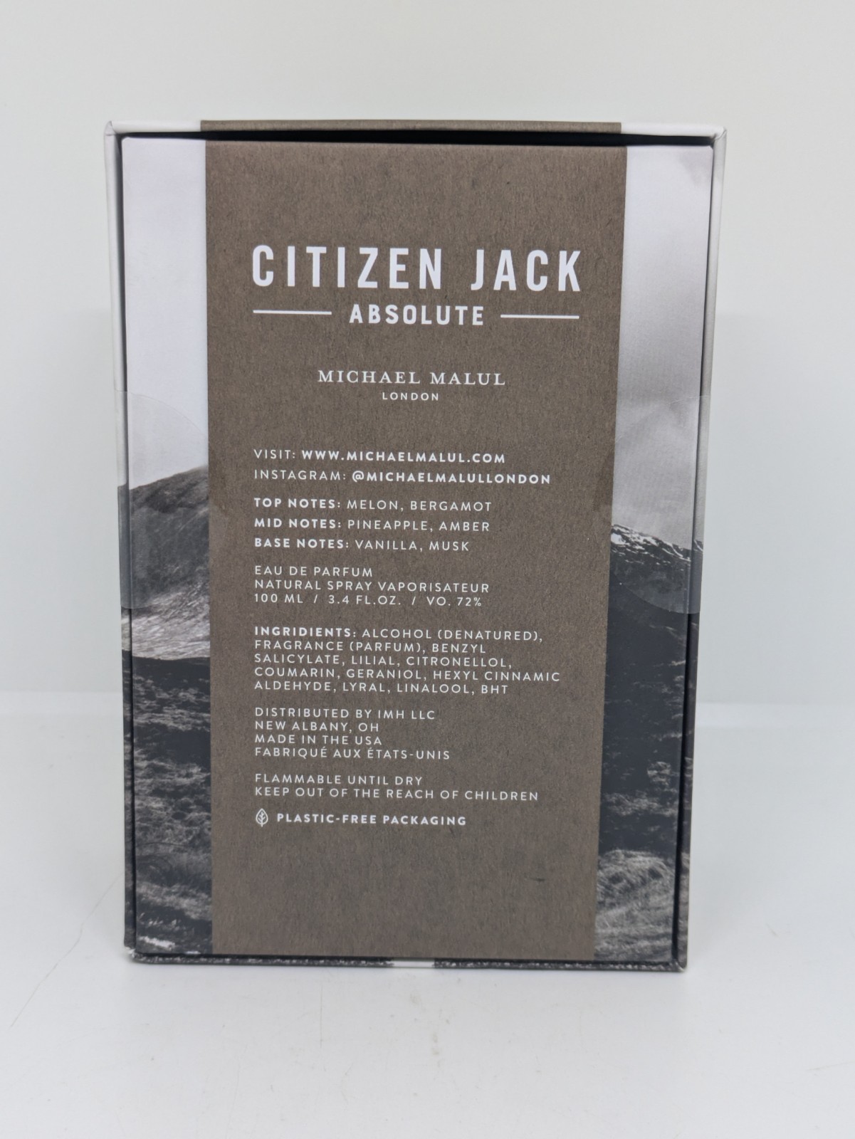 Citizen Jack Absolute by Michael Malul EDP 3.4oz-100mL Sealed Box 100% Authentic