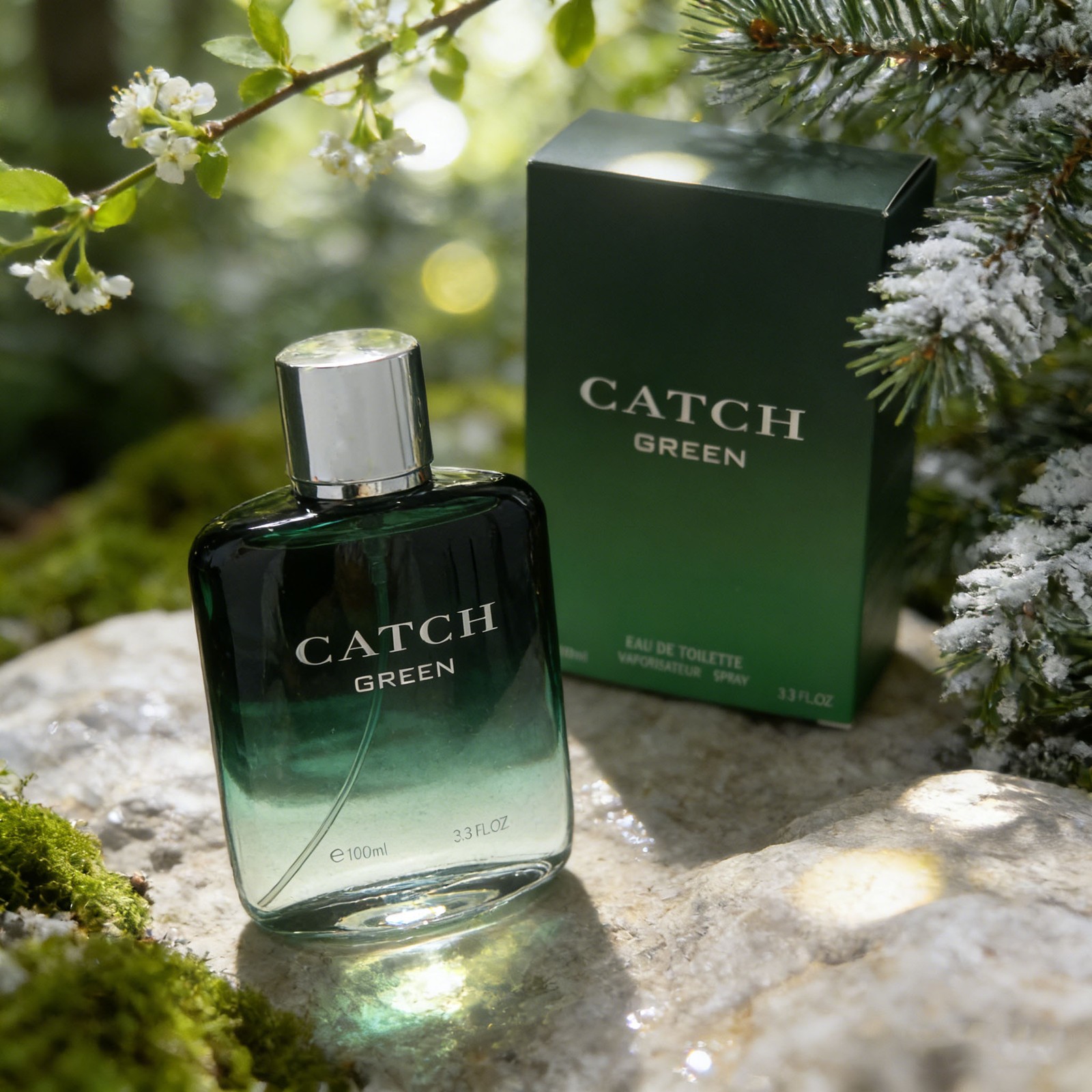 CATCH GREEN Perfume Cologne For Men 3.3fl oz Toilette Spray (By Royal Fragrance)