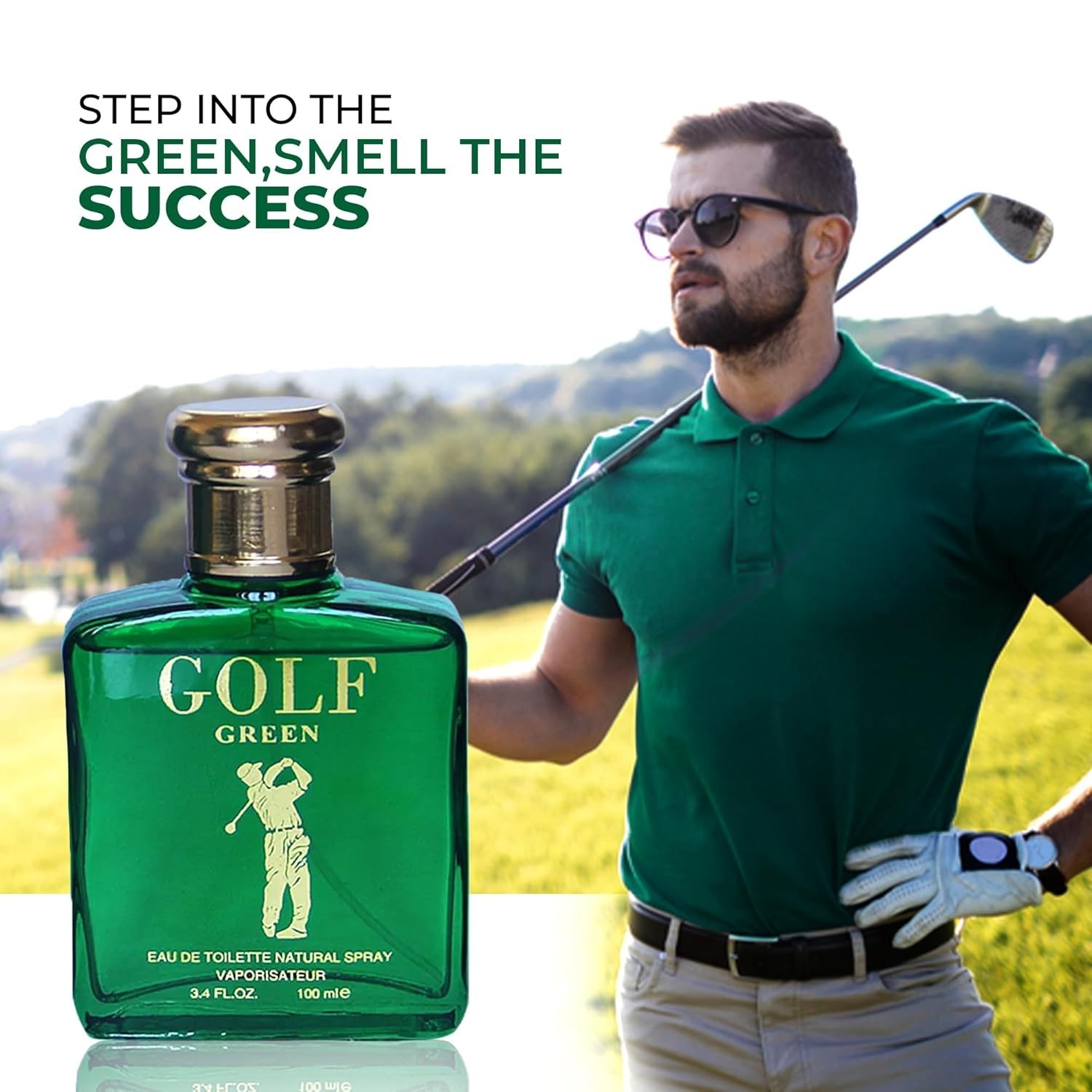 Golf Green Sensual Woody Fragrance for Men | Long Lasting Cologne Aromatic Scent