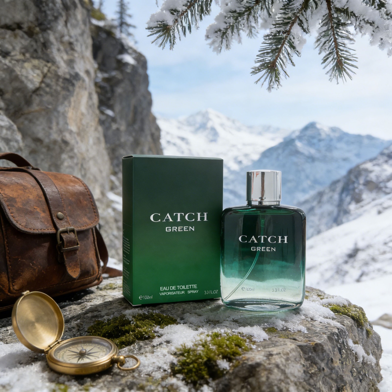 CATCH GREEN Perfume Cologne For Men 3.3fl oz Toilette Spray (By Royal Fragrance)