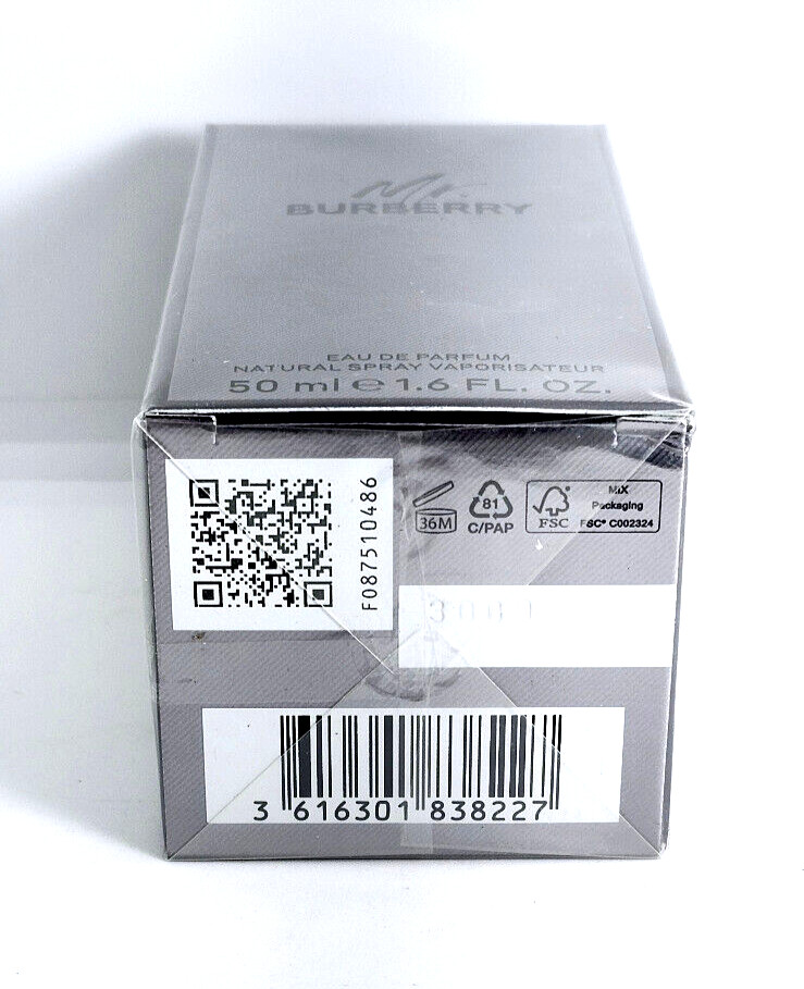 MR. BURBERRY FOR MEN-EDP-SPRAY-1.6 OZ-50 ML-AUTHENTIC-MADE IN SPAIN