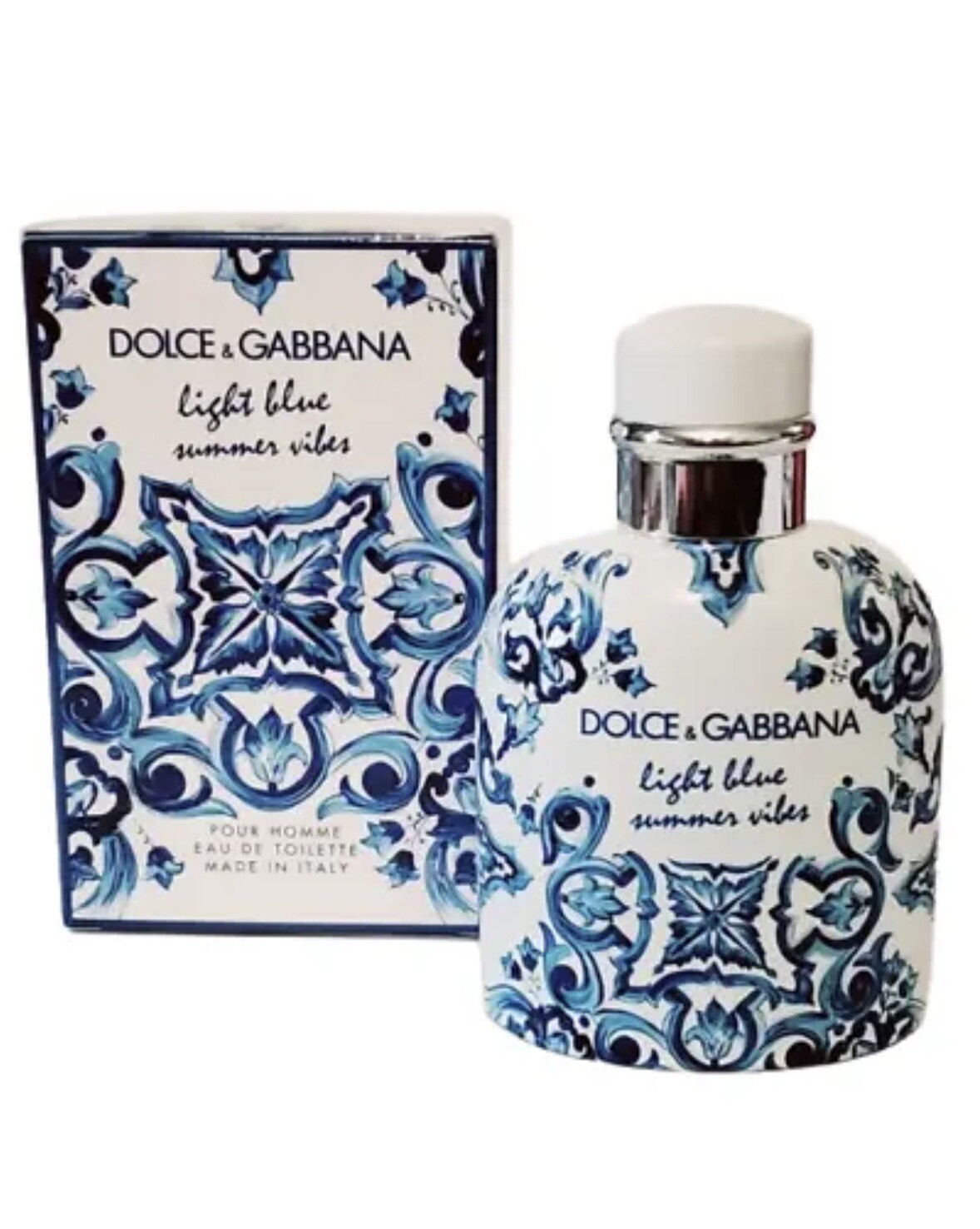 DOLCE & GABBANA LIGHT BLUE SUMMER VIBES POUR HOMME 4.2OZ MEN EDT SPRAY D & G