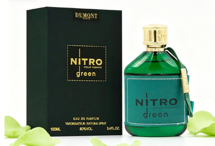 Dumont Nitro Green Eau De Parfum – Vibrant Weekend Fragrance – 3.4 Fl Oz