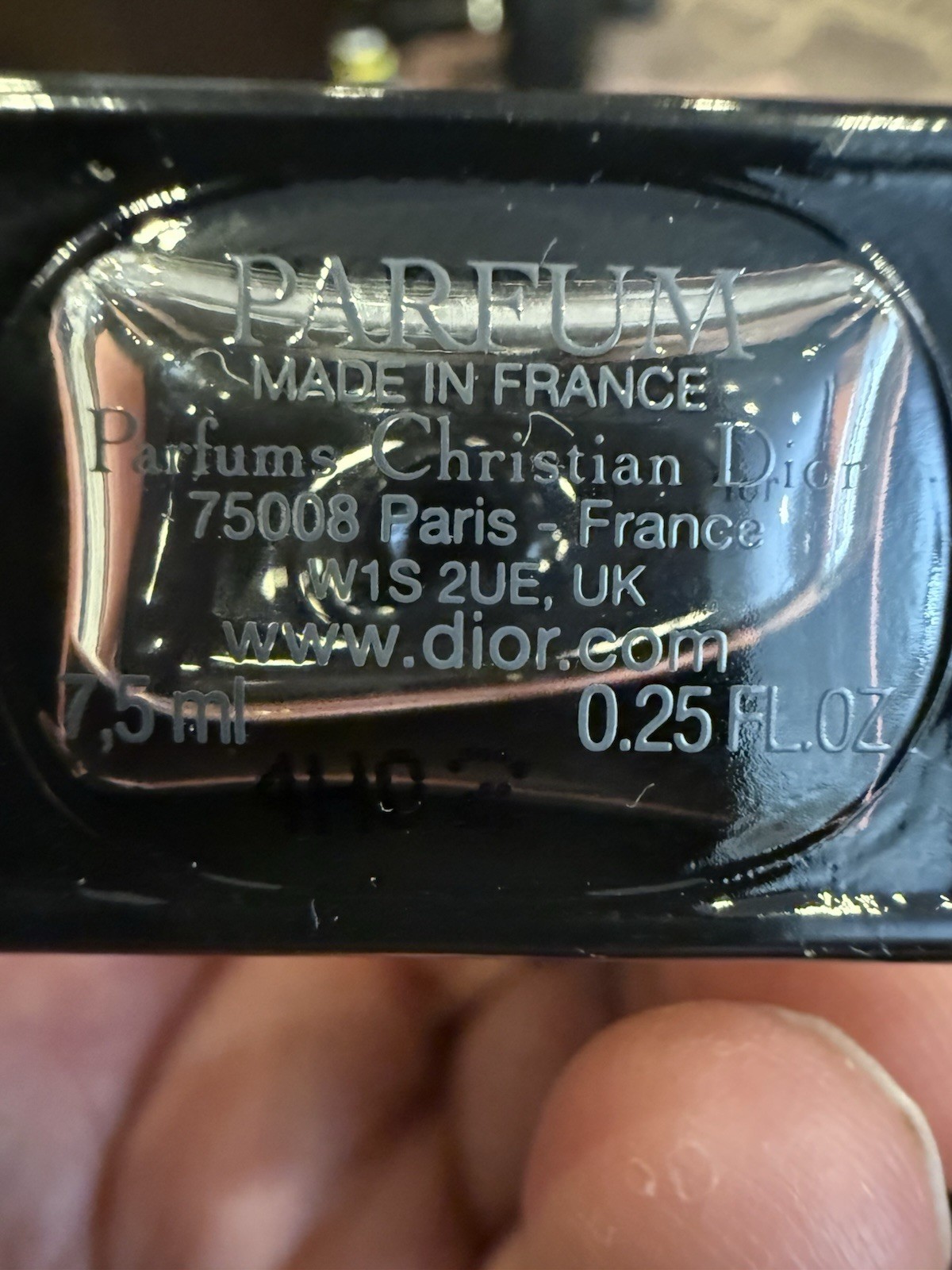 New 7.5ml /0.25fl Christian Dior Homme Parfum EDP Perfume for Men