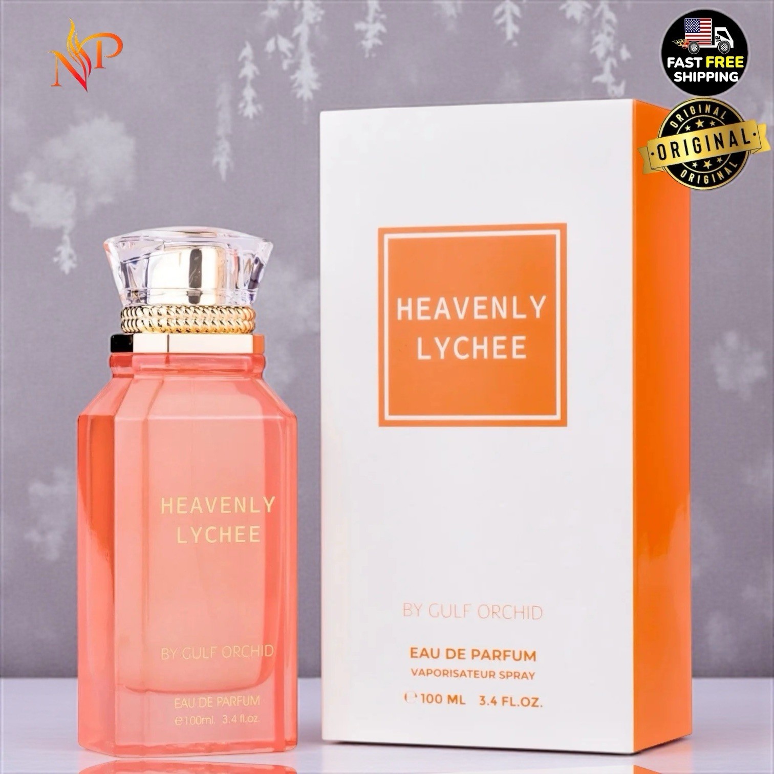 Heavenly lychee by Gulf Orchid Eau de parfum 3.4floz | Made In U.A.E