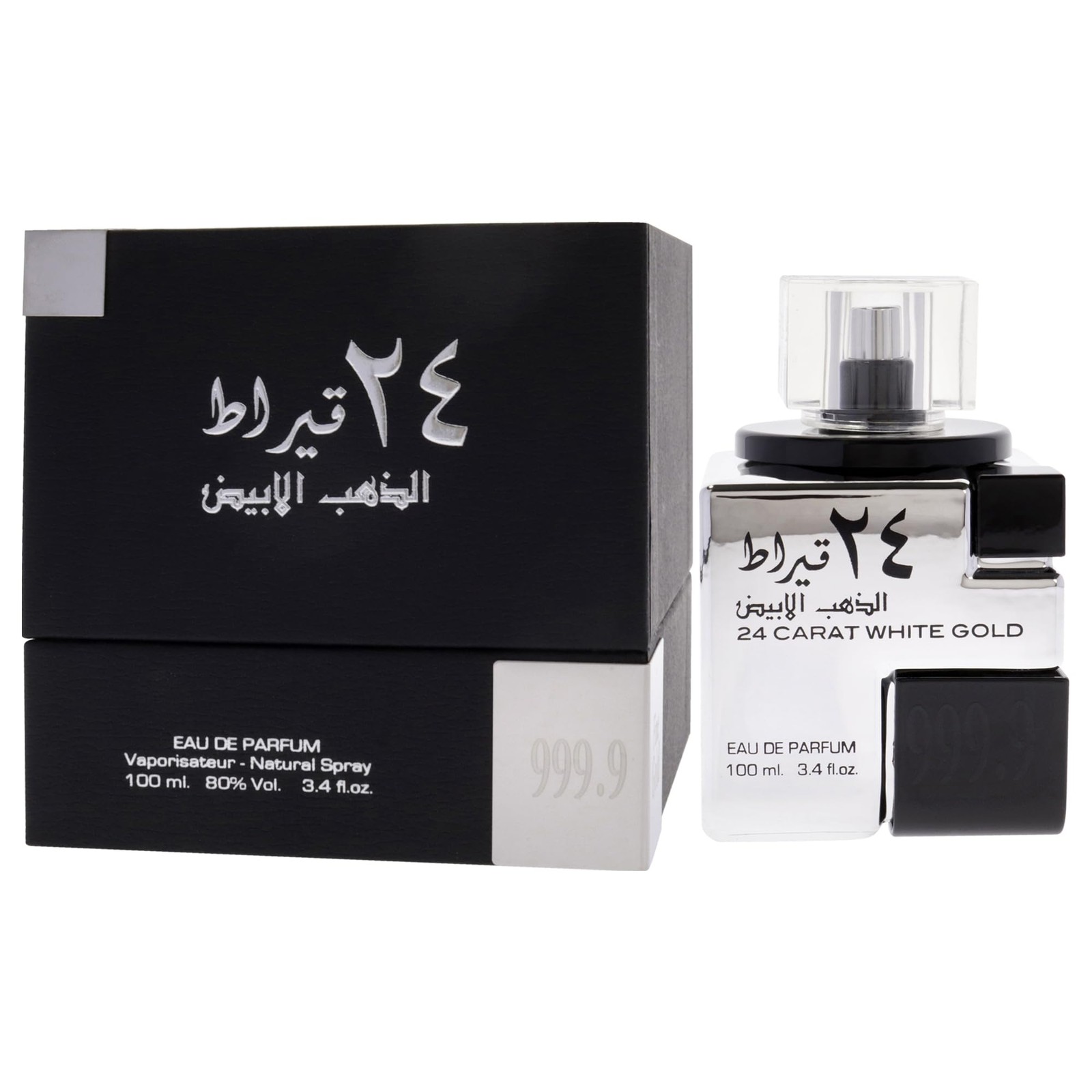 24 Carat White Gold – Fresh, Spicy, Woody – Eau de Parfum Spray Long-Lasting …
