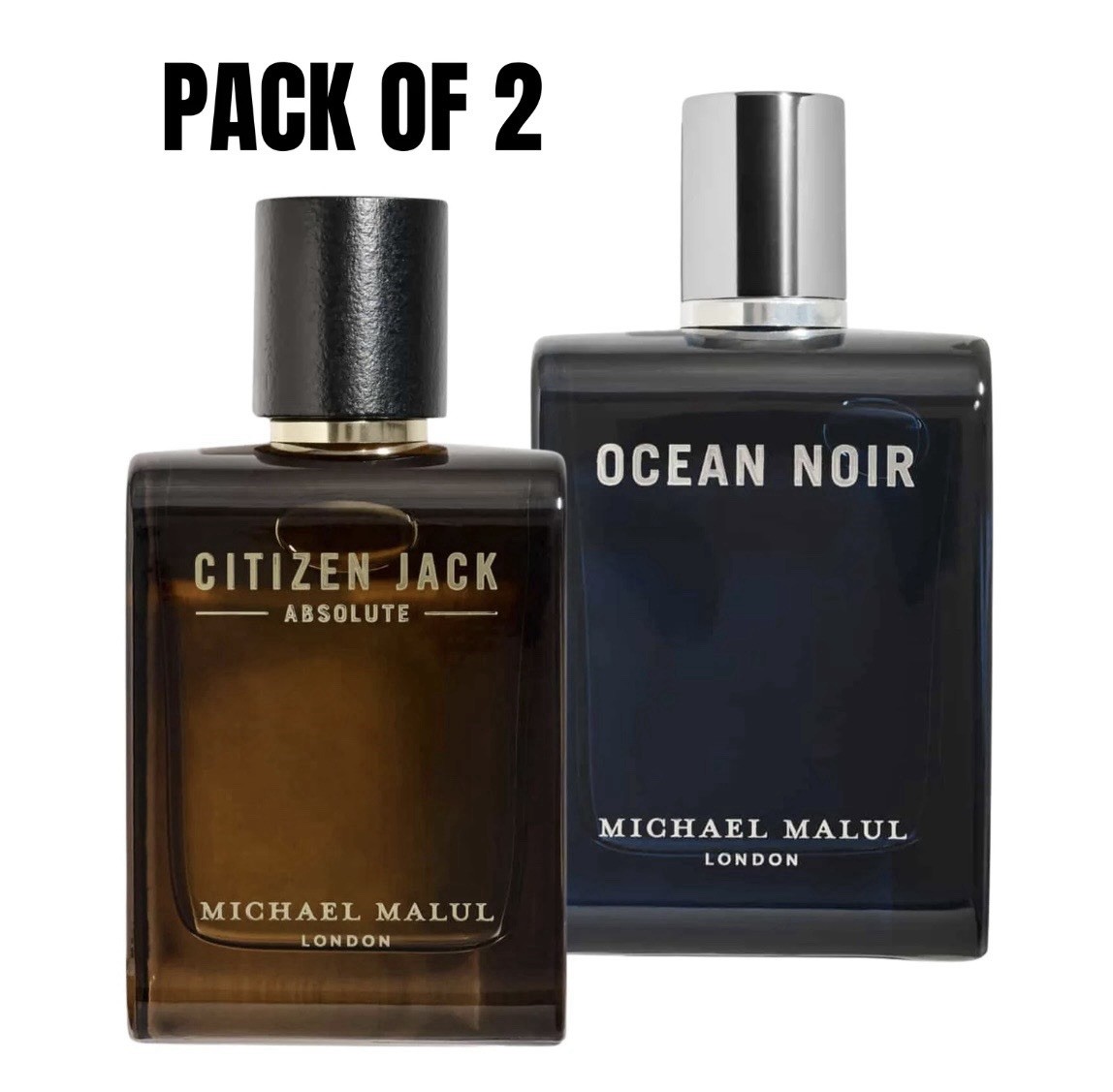 Michael Malul Ocean Noir Men’s EDP + Citizen Jack Absolute EDP- Both 3.4 fl oz