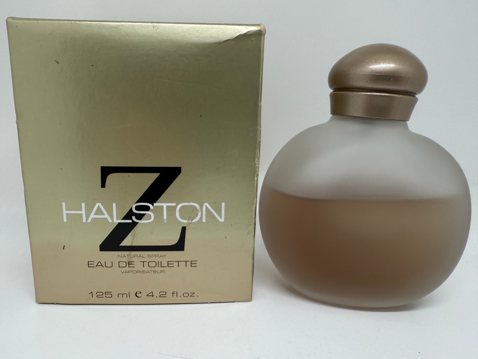 HALSTON Z by HALSTON 4.2 FL oz / 125 ML Eau De Toilette Spray 65% Full In Box