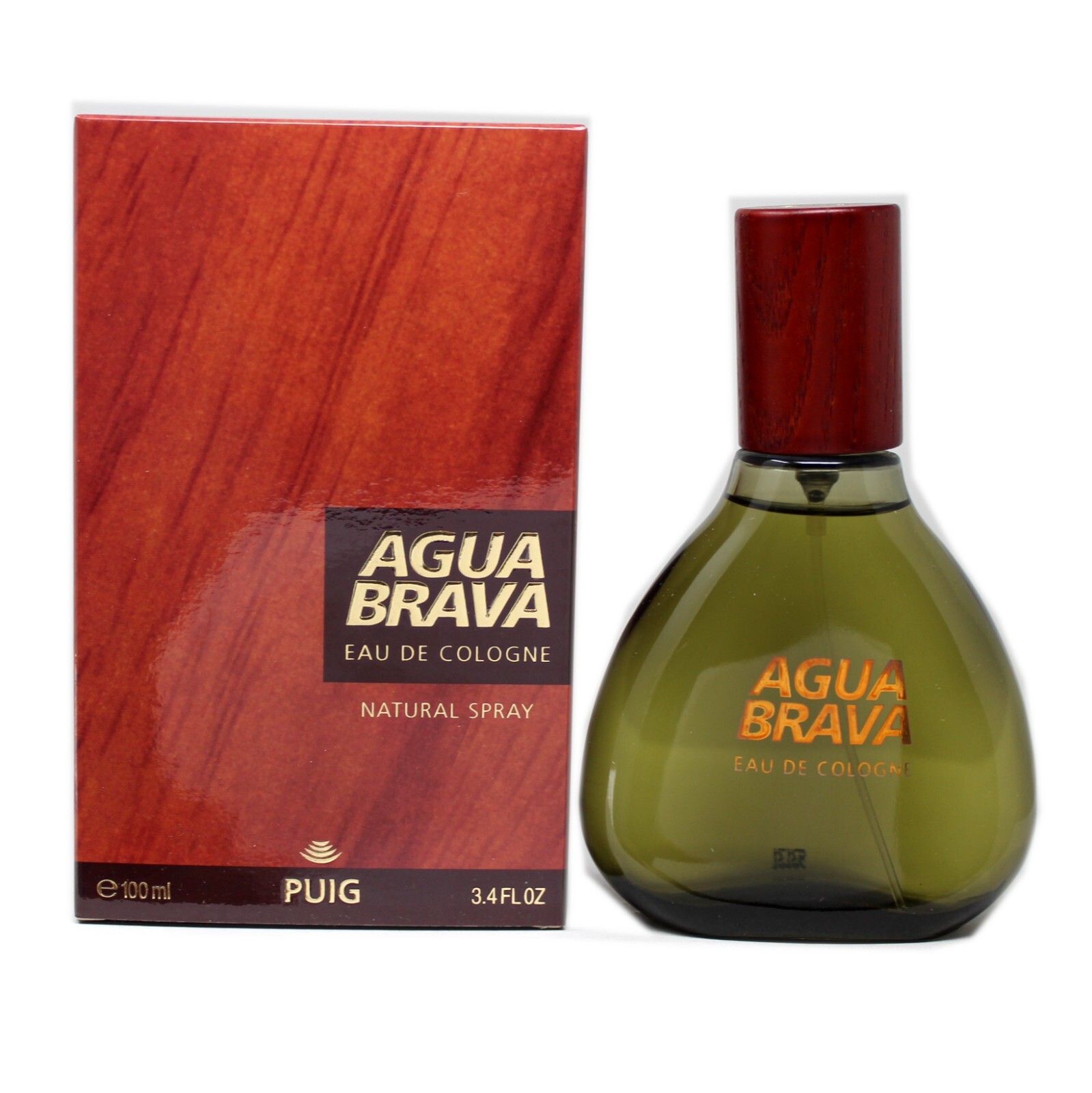 ANTONIO PUIG AGUA BRAVA EAU DE COLOGNE NATURAL SPRAY 100 ML/3.4 FL.OZ. NIB O/P