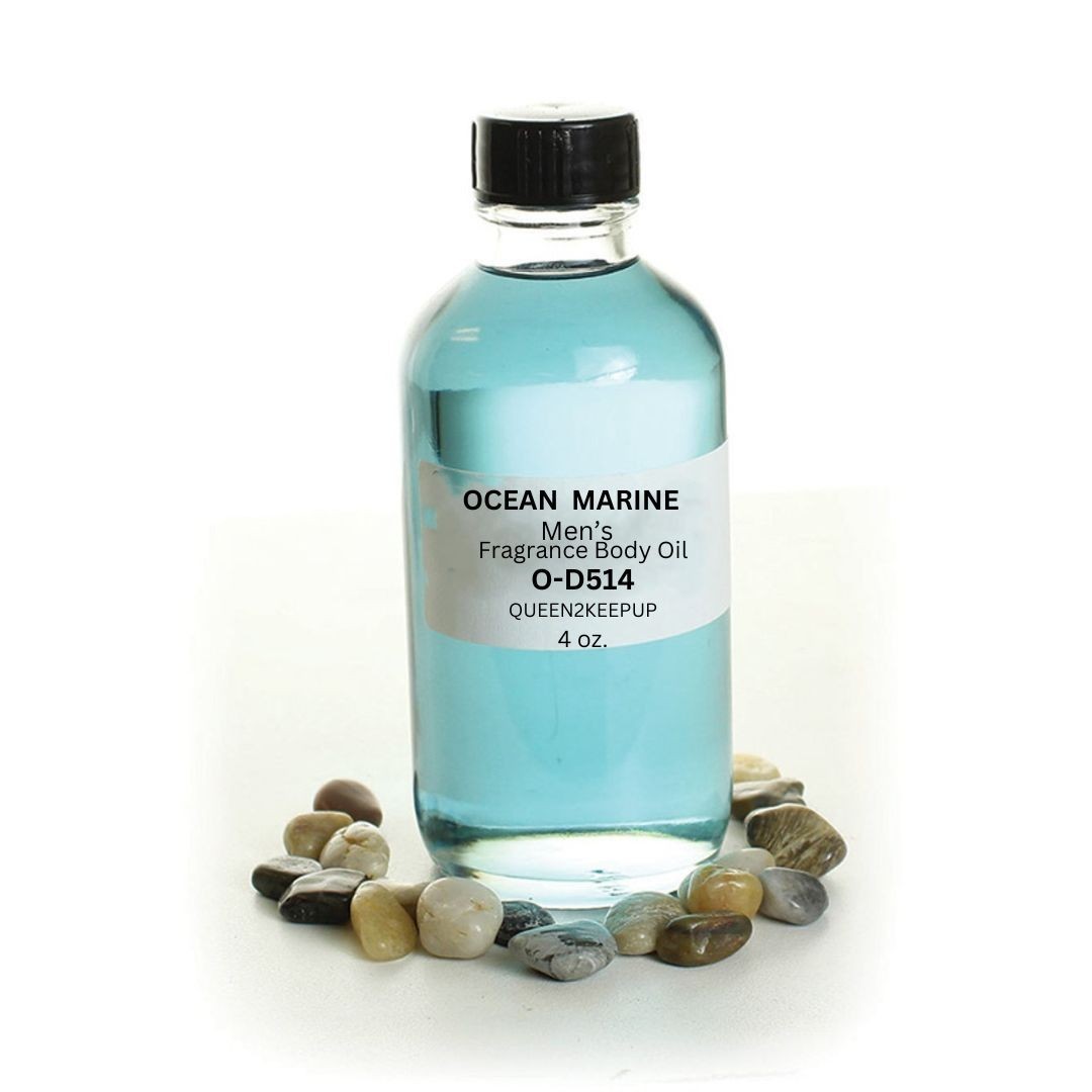 Ocean Marine (Men) Body Oil 4 oz Fragrance All Natural Scent