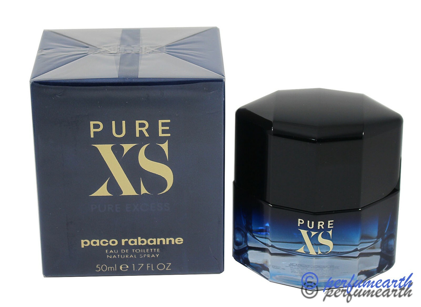 Pure XS by Paco Rabanne for Men Eau De Toilette 1.7/1.6 OZ / 50 ML Spray New