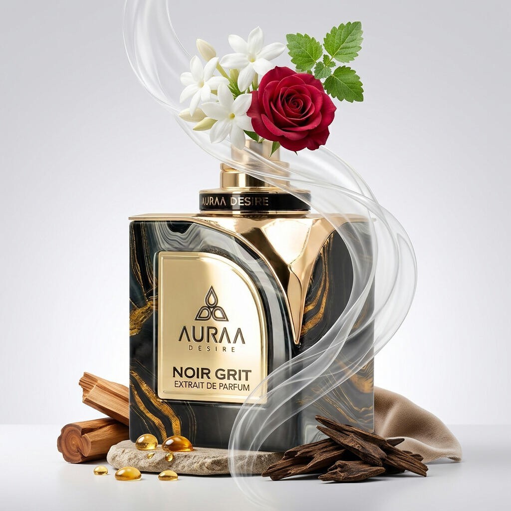 Auraa Desire Noir Grit Extrait de Parfum Fragrance 3.4
