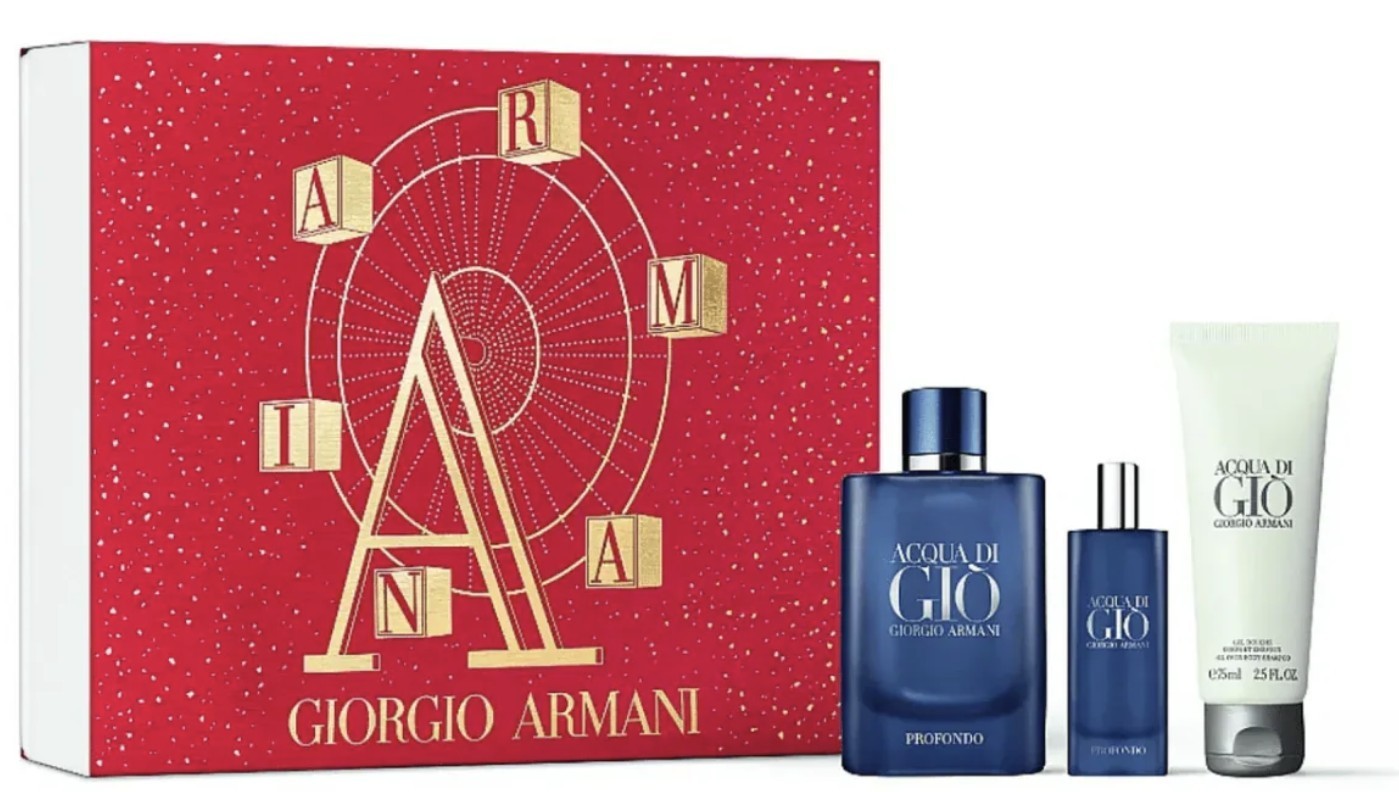 Giorgio Armani Acqua di Giò Profondo EDP 4.2 fl oz Gift Set Men DISCONTINUED