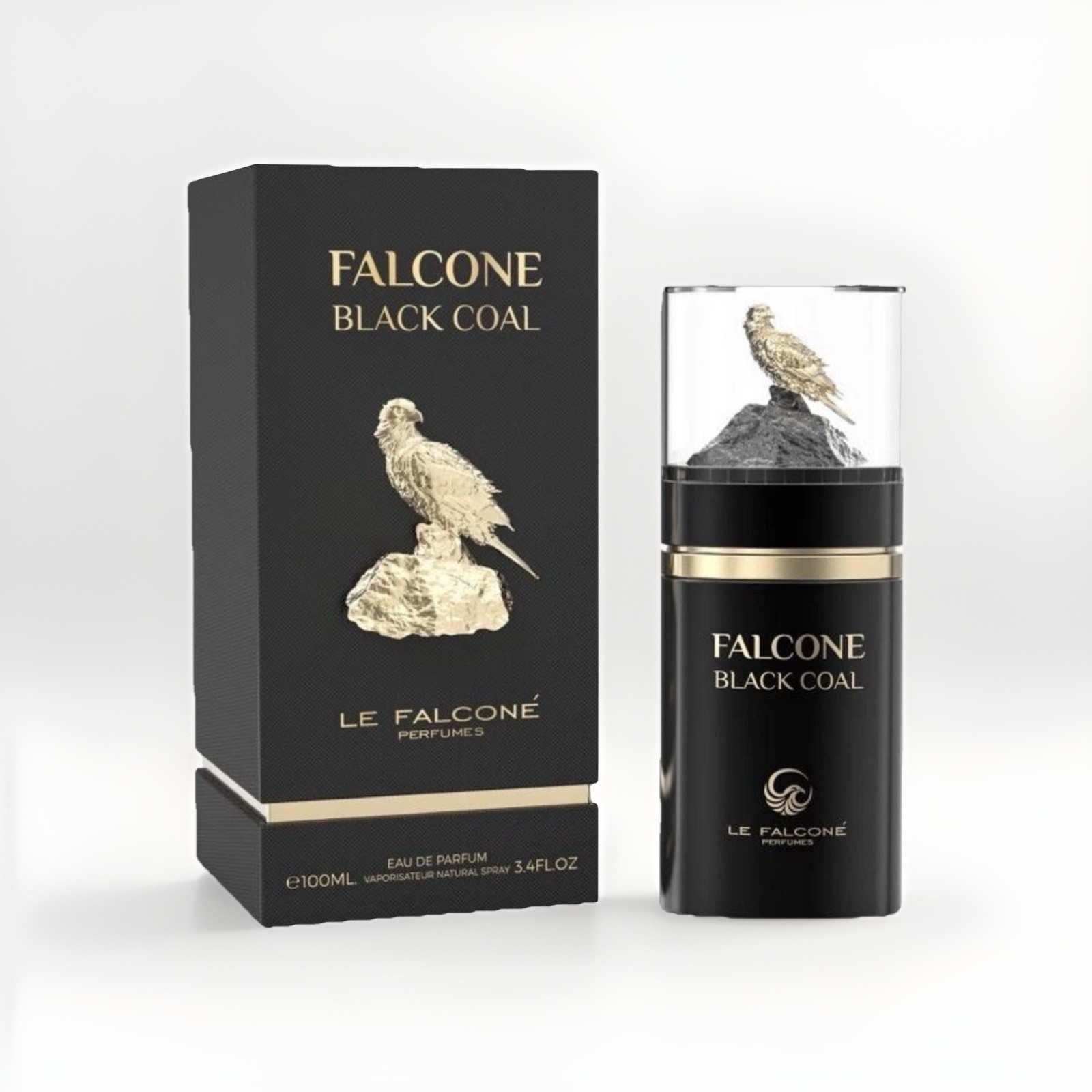 Falcone Black Coal EDP 100ML by Le Falcone Premium Niche Sealed Box