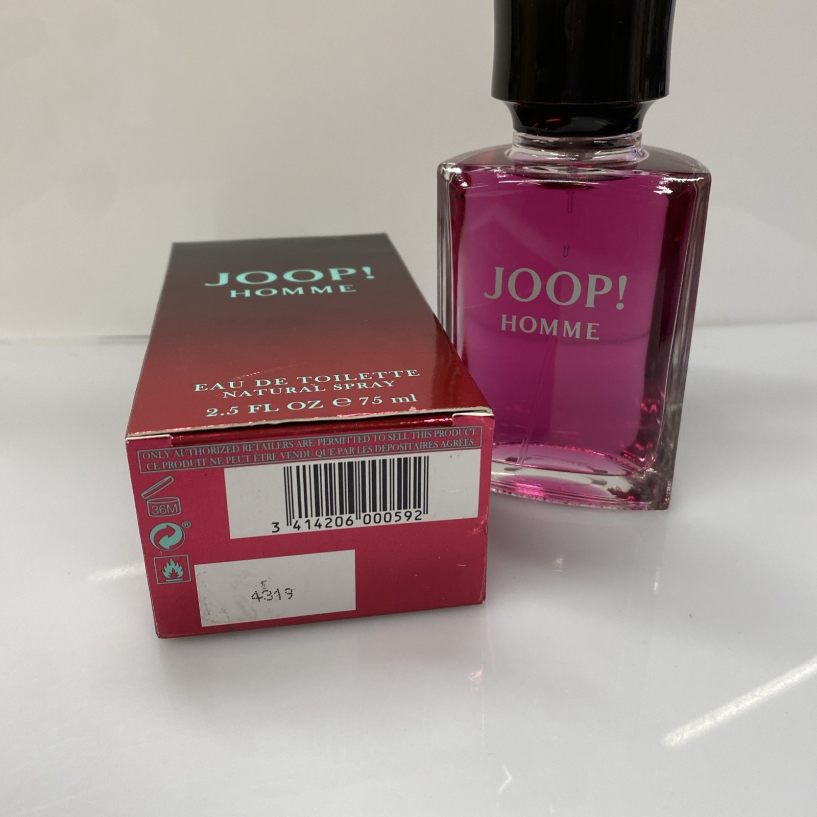 Joop! Eau De Toilette Natural Spray 2.5 Fl Oz – Open Box